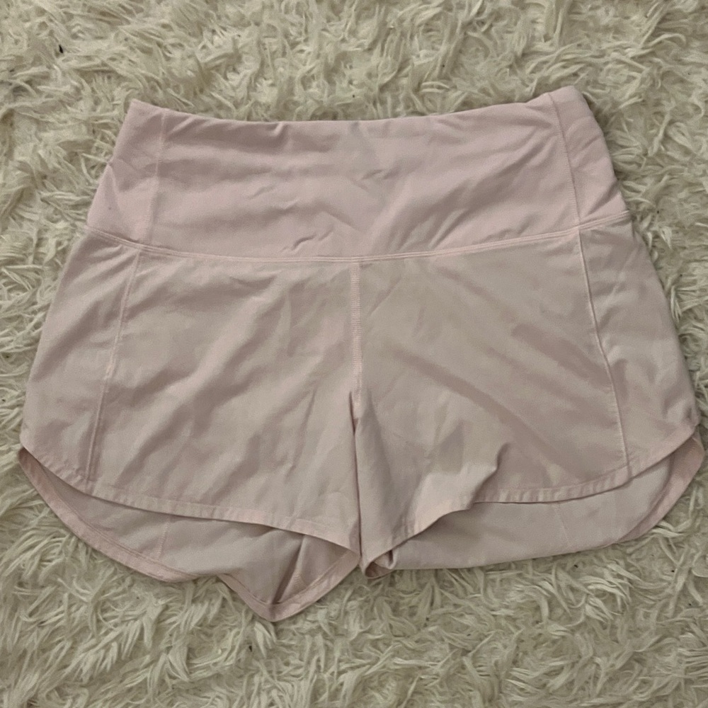 Lululemon Athletica Strawberry Milkshake pink Speed Up Shorts